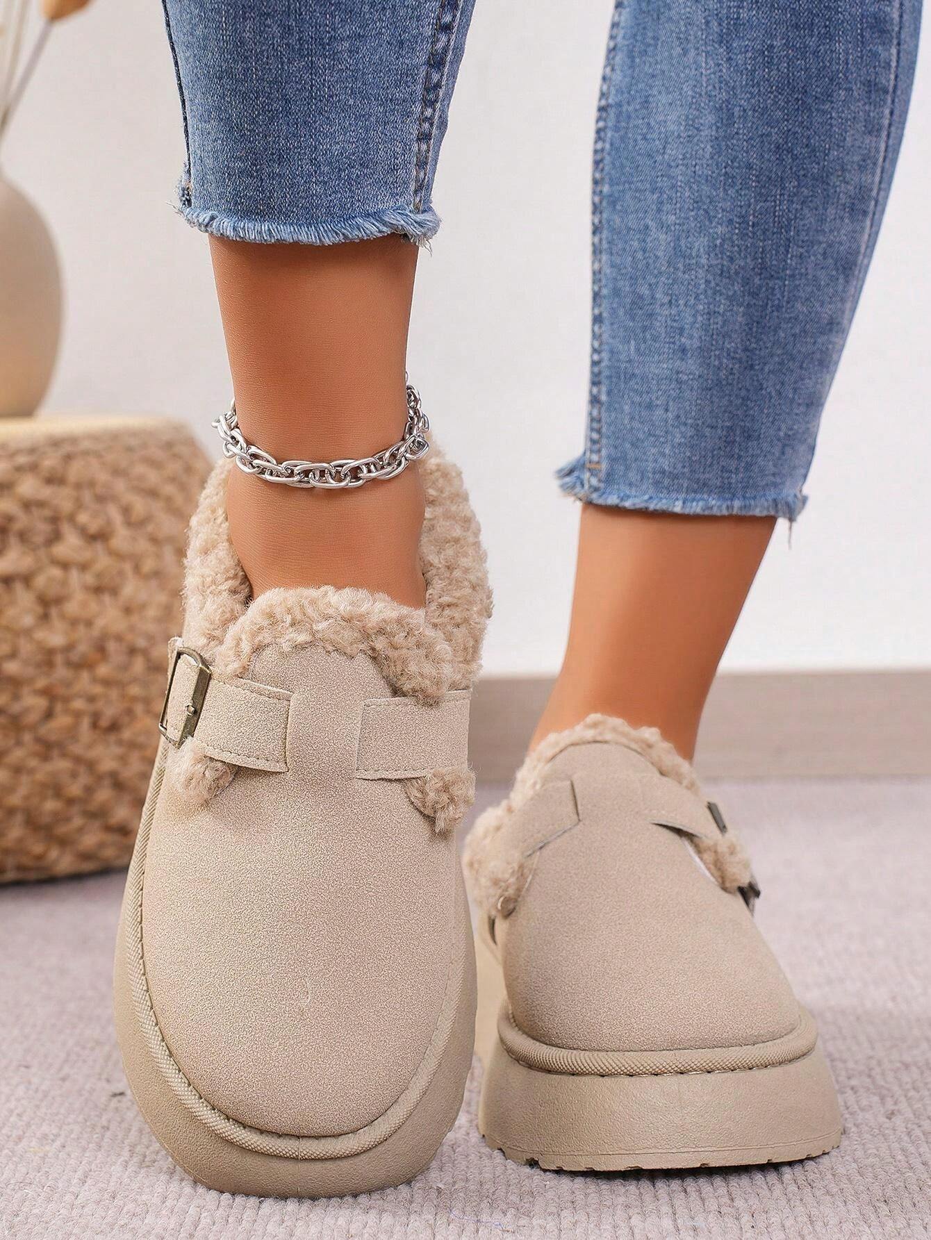 ChBequeme Winter-Hausschuhe mit flauschigem Futter LadiVania™