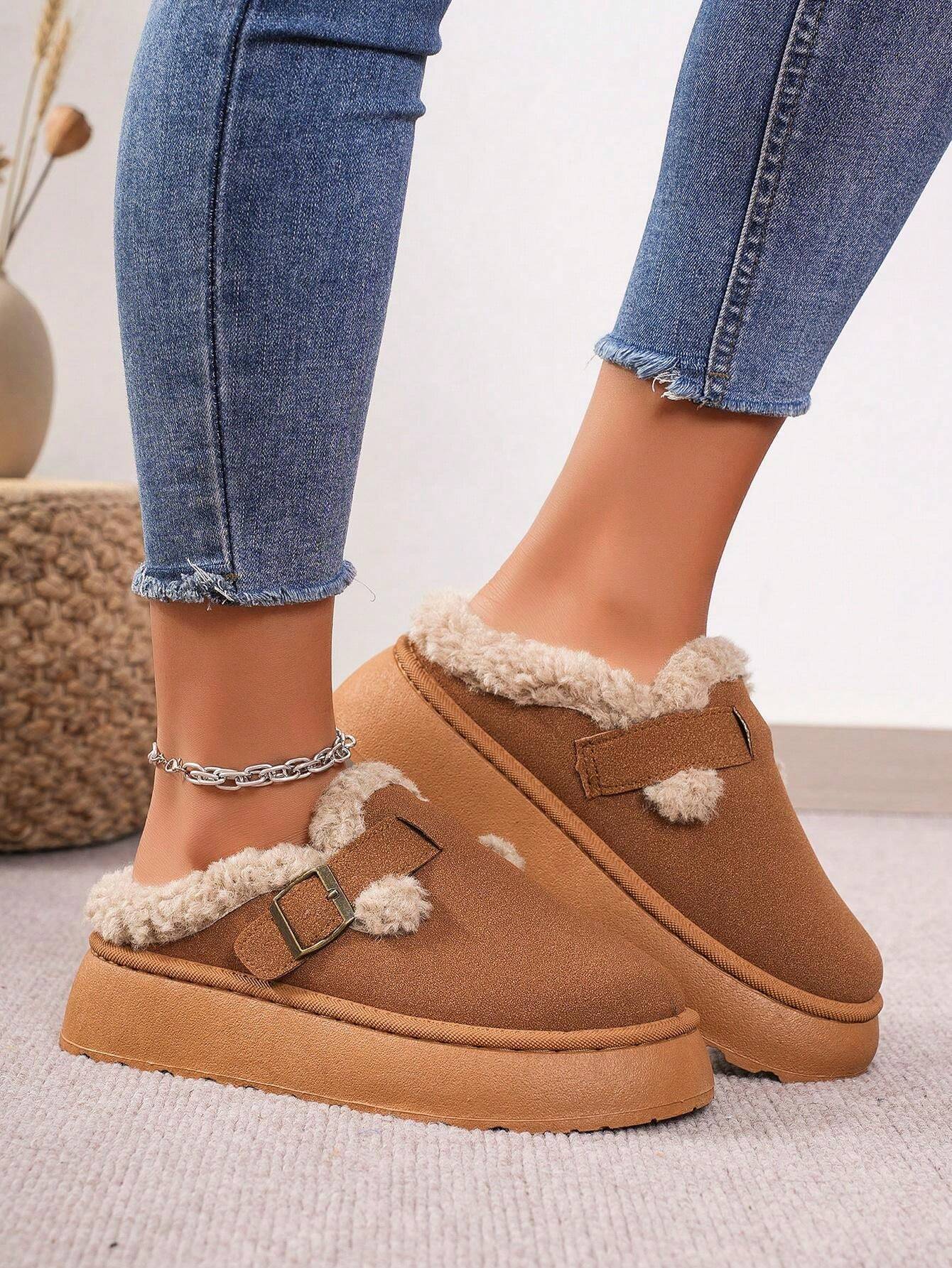 ChBequeme Winter-Hausschuhe mit flauschigem Futter LadiVania™