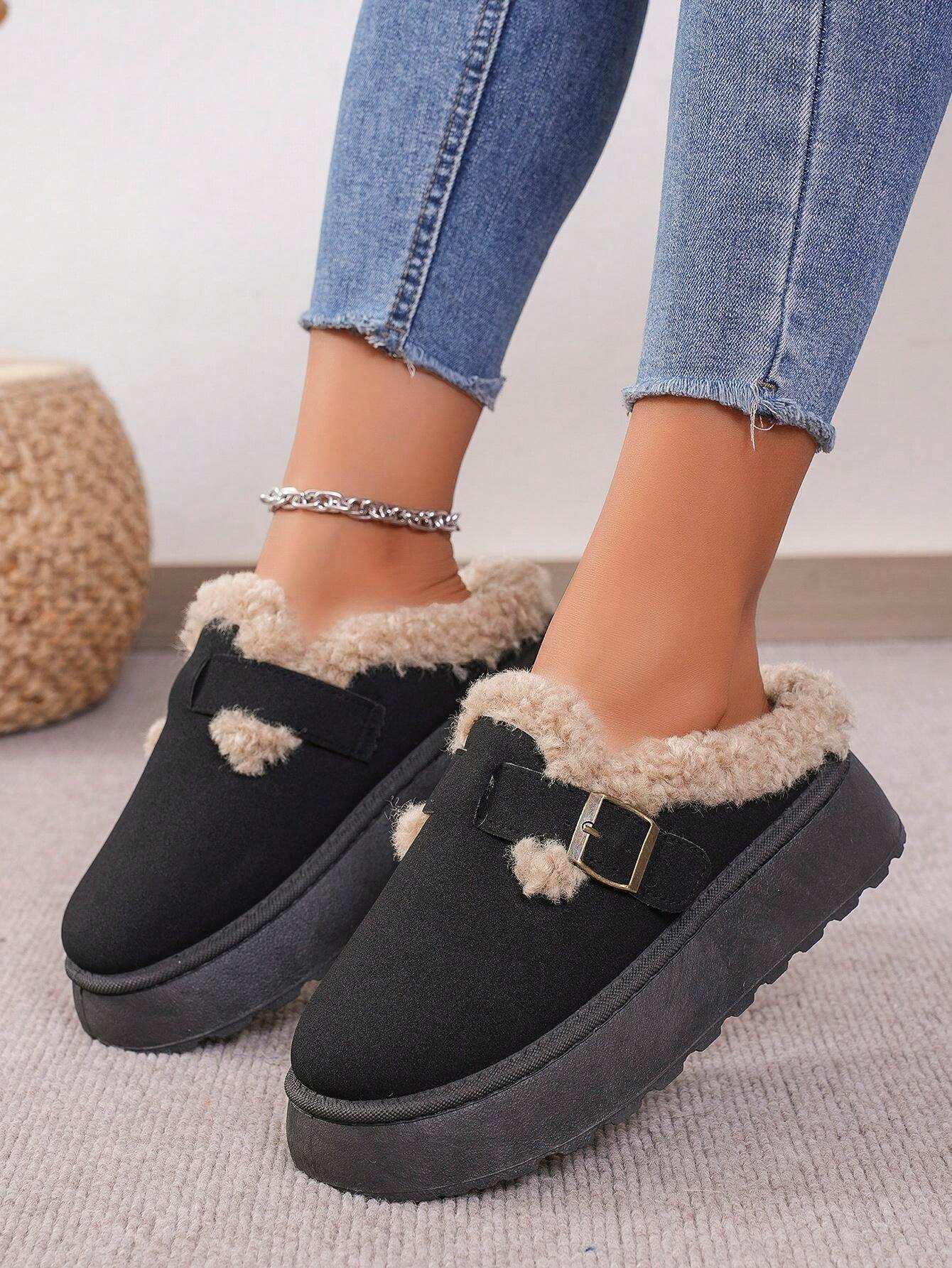 ChBequeme Winter-Hausschuhe mit flauschigem Futter LadiVania™