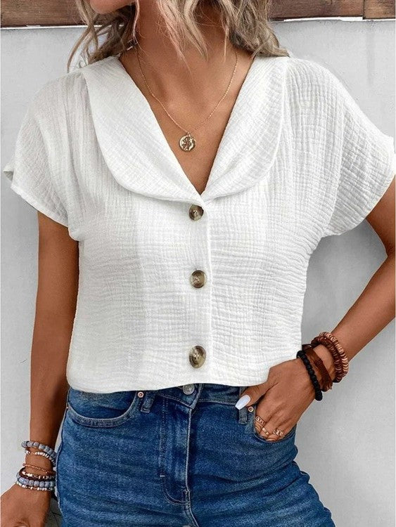 Anthousa™ | Button-Up Top