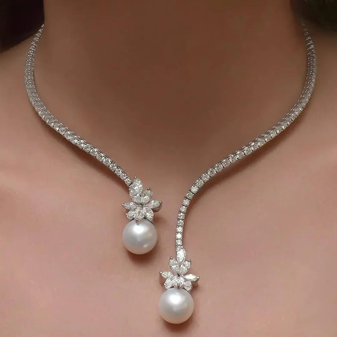 Esmée | Elegant pearl necklace with a radiant look for any occasion