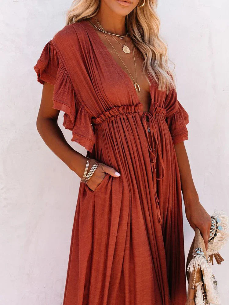 Lässiges Boho-Kleid