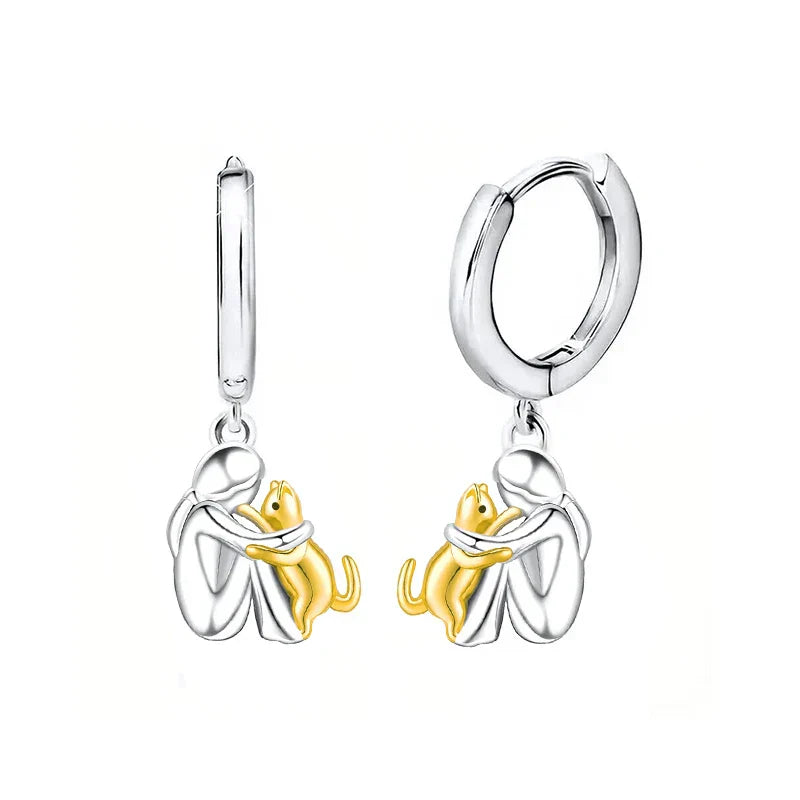 LadiVania™ | Earrings with Cat Icon (Round Closure)