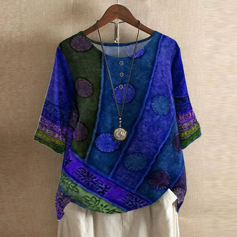 Dakota™ | Retro Printed Blouse