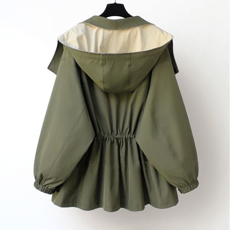 Zweifarbige wind- und wasserabweisende Jacke