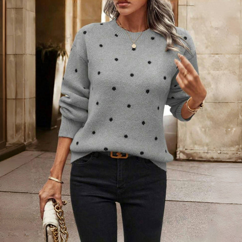 Paula™ | Polka Dot Knit Pullover