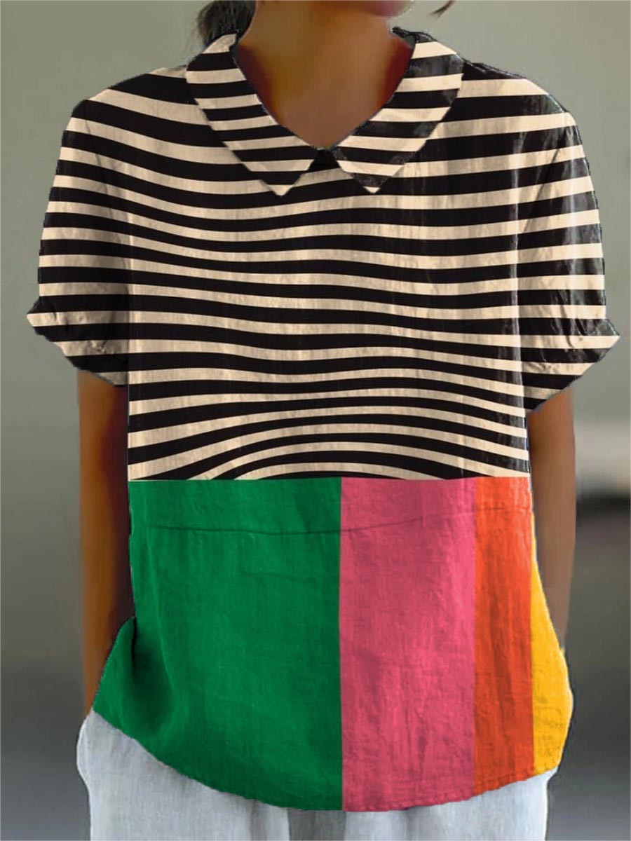 Eva | Multicolored Striped Shirt