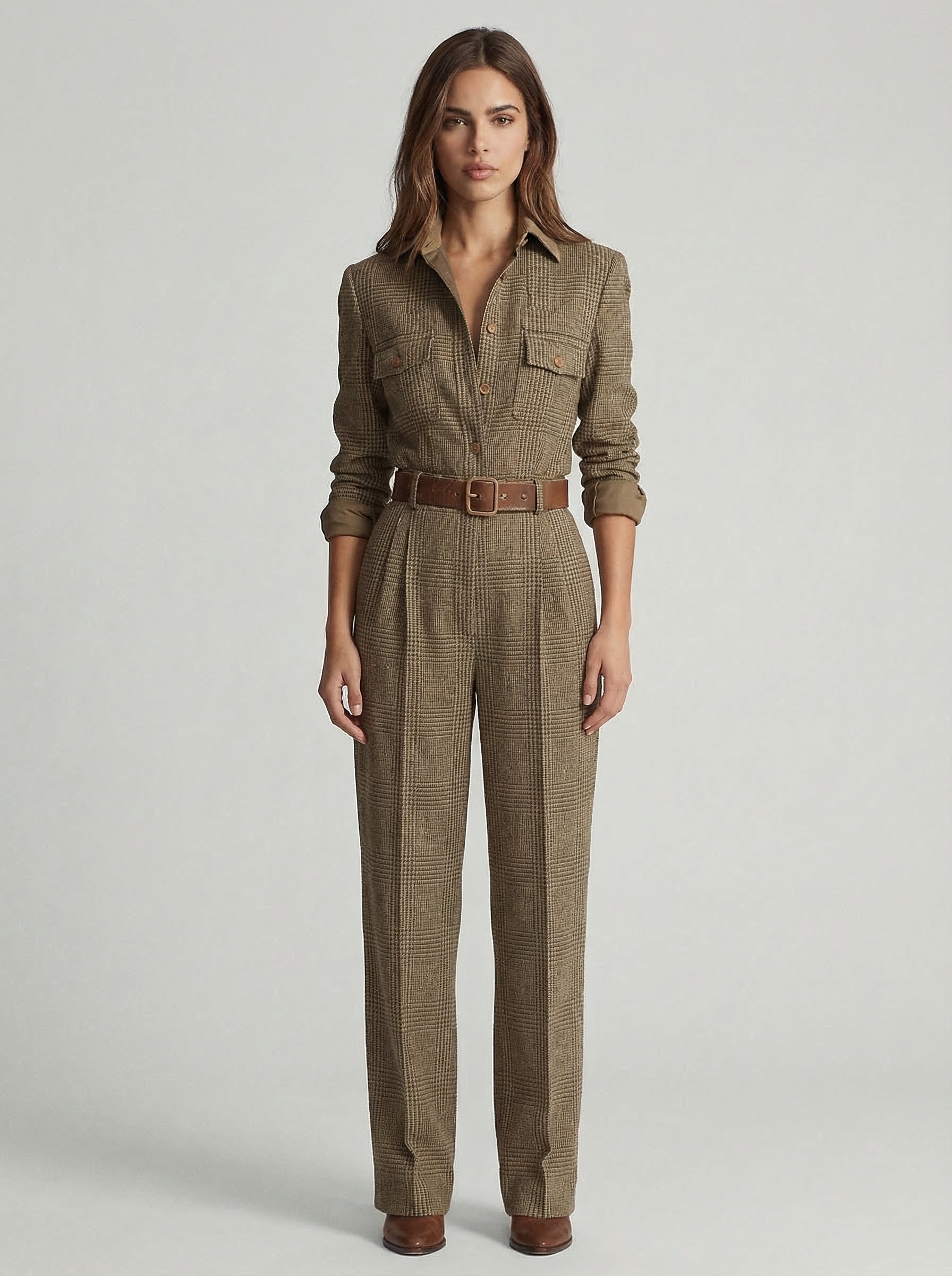 Celia™ | Plaid Jumpsuit