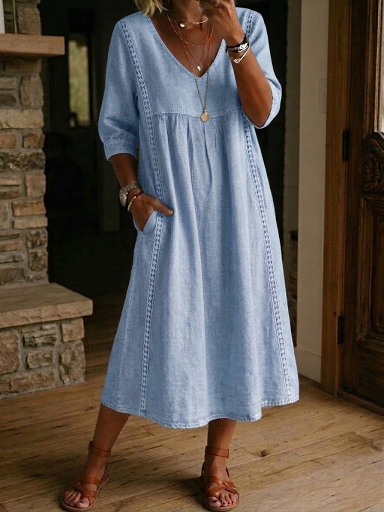 SUNNY | A-Line Midi Dress For Relaxed Summer Style