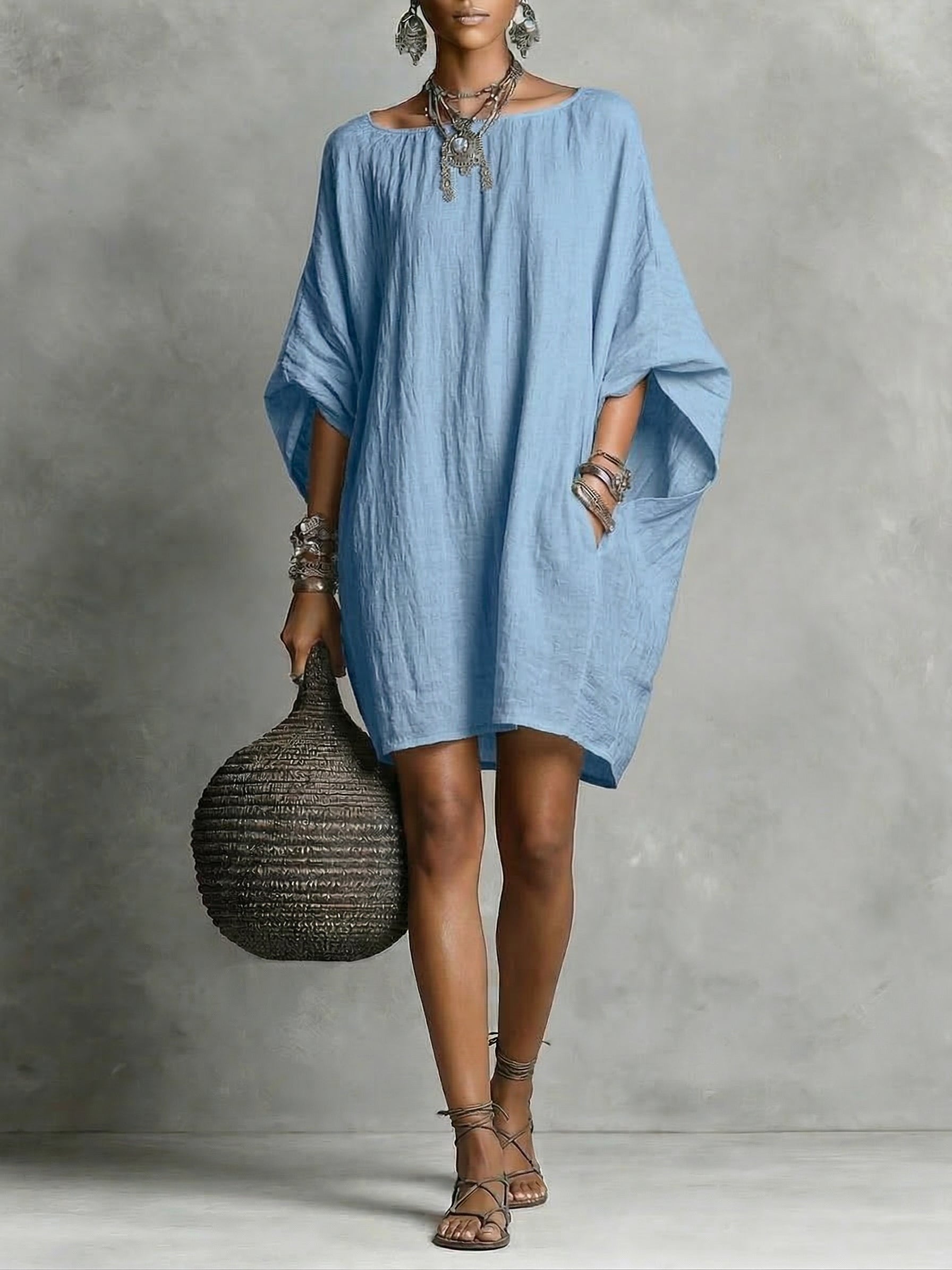 Samira™ | Casual Cotton & Linen Dress