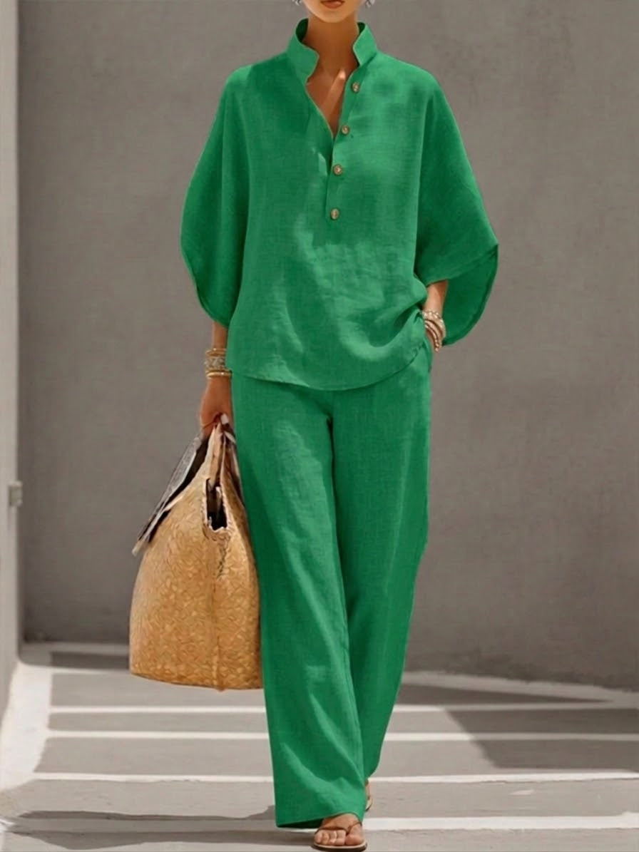 Amelie™ | 2-Piece Linen & Cotton Set
