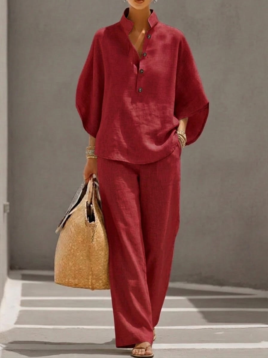 Amelie™ | 2-Piece Linen & Cotton Set
