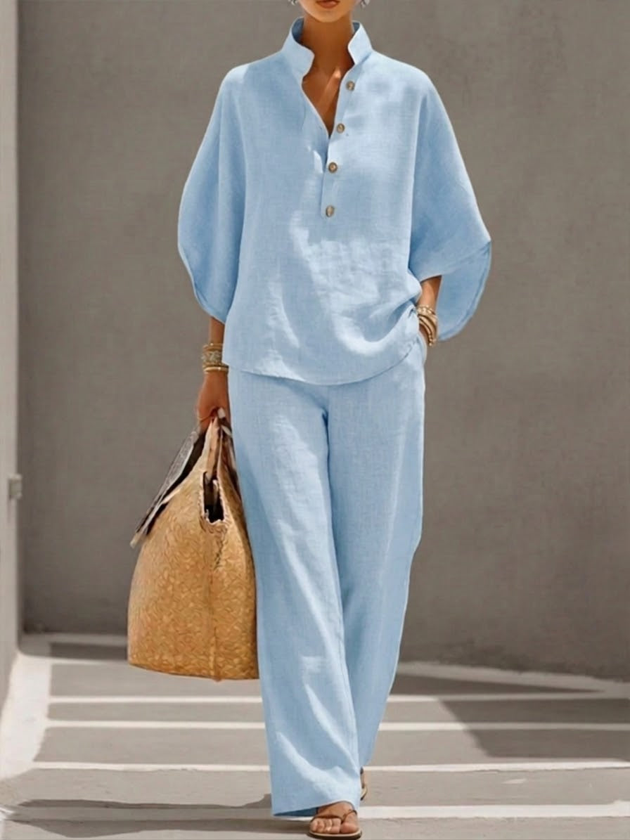 Amelie™ | 2-Piece Linen & Cotton Set