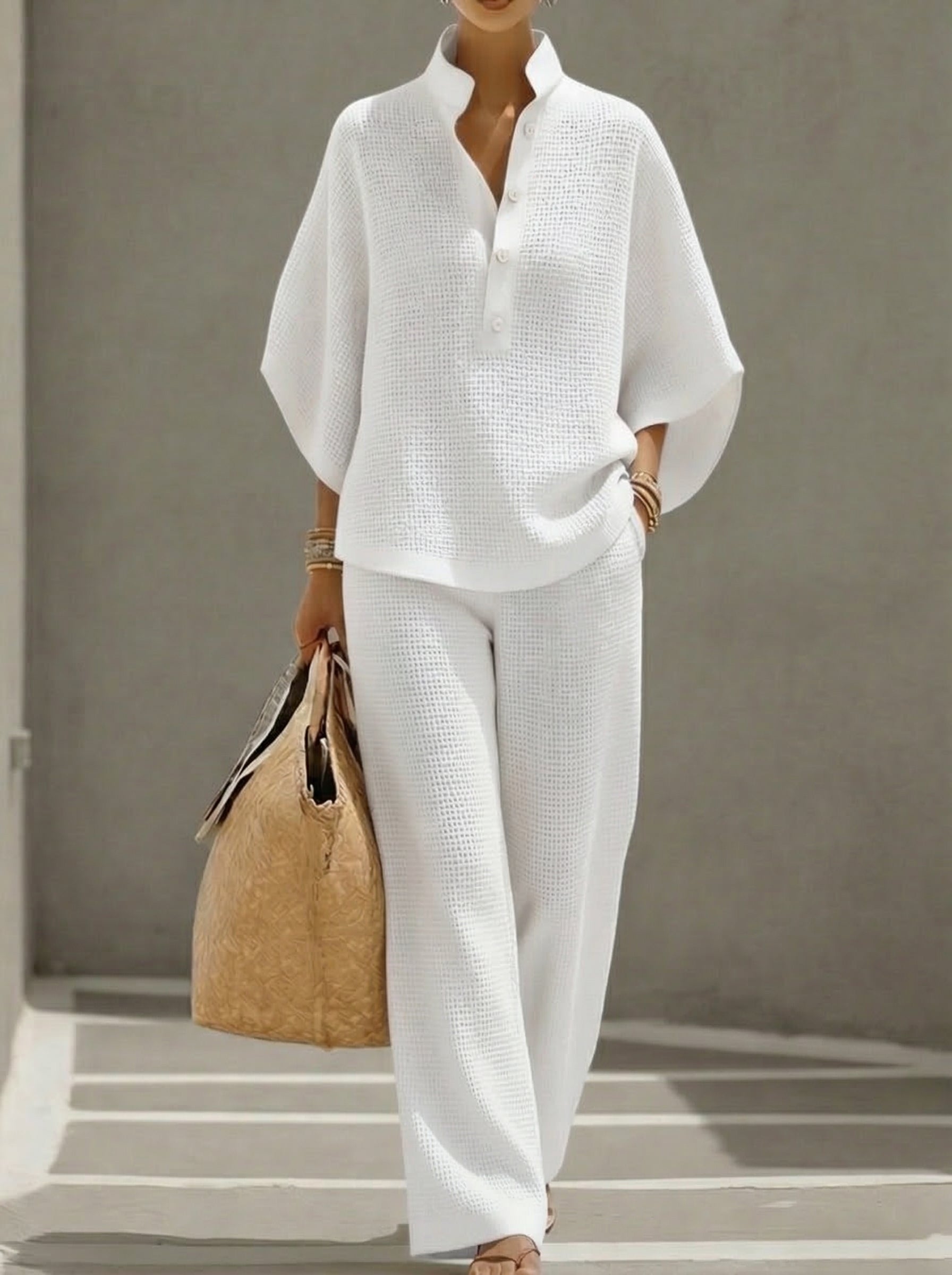 Elina™ | 2-Piece Waffle Knit Set