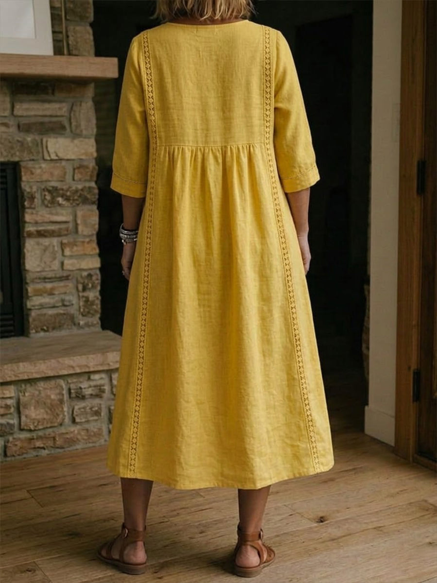 HAZEL | A-Line Midi Dress For Relaxed Summer Style