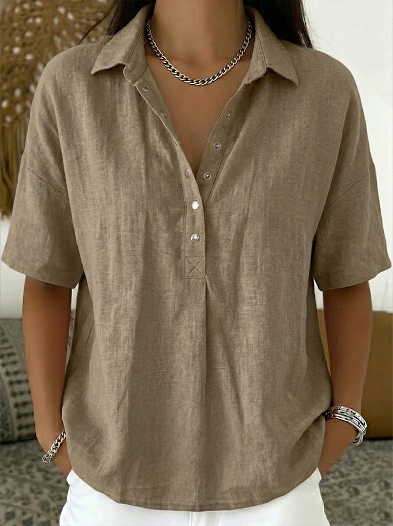 Noor™ | Cotton & Linen Polo