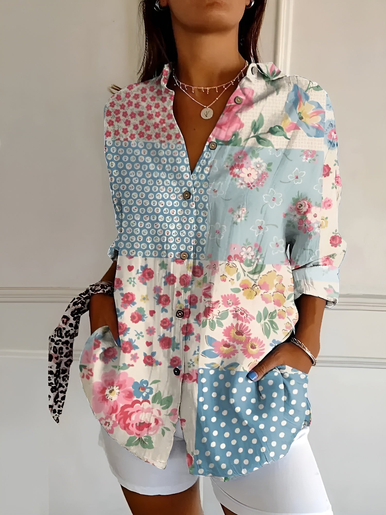 Kaitlyn™ | Fluid Floral Blouse 1+1