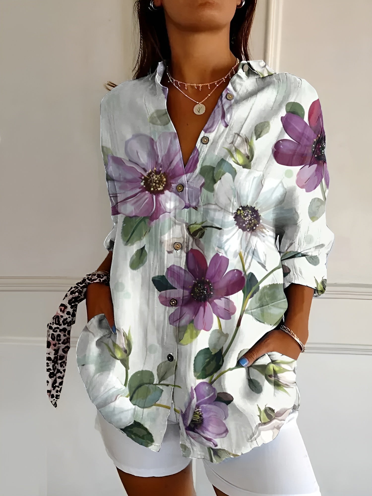 Kaitlyn™ | Fluid Floral Blouse 1+1